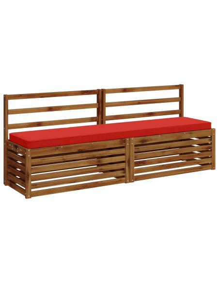 Cuscino per Panchina a 1 Pezzo VUGHT 100% Poliestere Rosso
