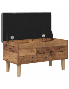 Panchina con Cuscino Legno di quercia 82 x 42 x 46 cm 2