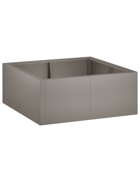 Muro di contenimento 4 pz 100 x 100 x 30 cm Acciaio Corten