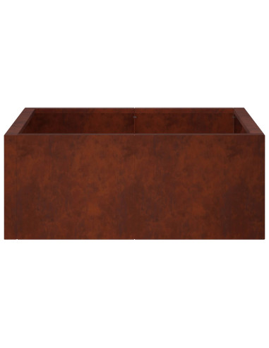 Muro di contenimento 4 pz 100 x 100 x 30 cm Acciaio Corten