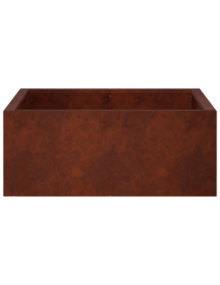 Muro di contenimento 4 pz 100 x 100 x 30 cm Acciaio Corten