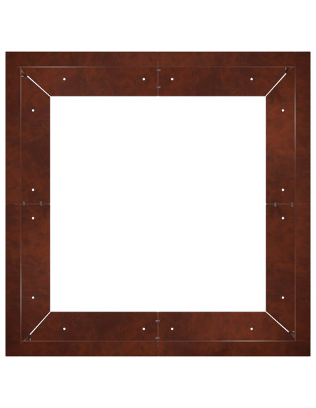Muro di contenimento 4 pz 100 x 100 x 30 cm Acciaio Corten