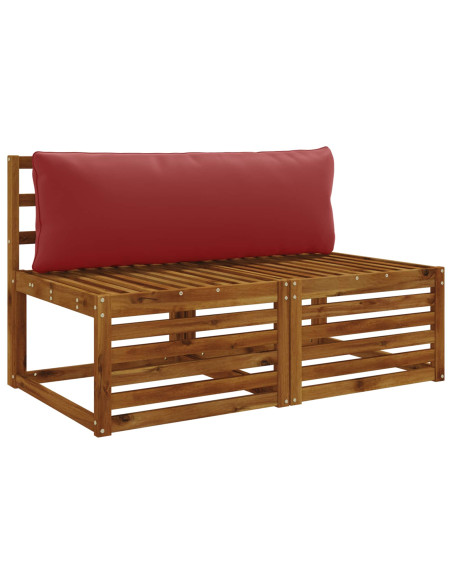 Cuscino per Schiena a 1 Pezzo PUTTEN 100% Poliestere Rosso Vino