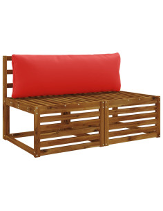 Cuscino per Schiena a 1 Pezzo PUTTEN 100% Poliestere Rosso 2