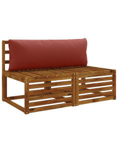 Cuscino per Schiena a 1 Pezzo PUTTEN 100% Poliestere Rosso 2