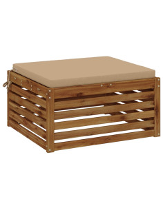 Cuscino per Sedia in Unico Pezzo SOEST 100% Poliestere Sabbia 2