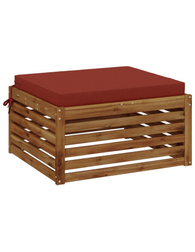 Cuscino per Sedia in Unico Pezzo SOEST 100% Poliestere Rosso