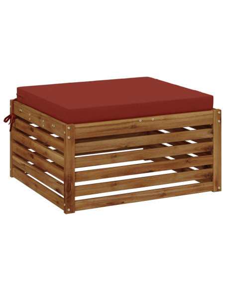 Cuscino per Sedia in Unico Pezzo SOEST 100% Poliestere Rosso