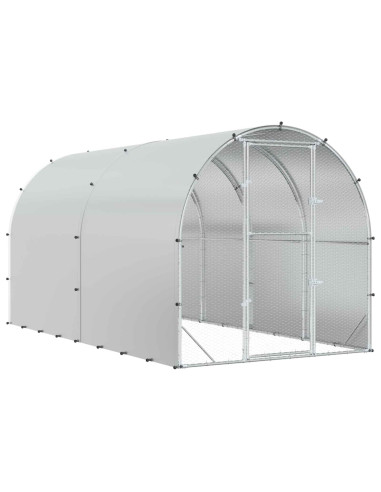 Pollaio Argento 400 x 200 x 200 cm Acciaio zincato