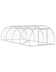 Pollaio Argento 400 x 150 x 100 cm Acciaio zincato