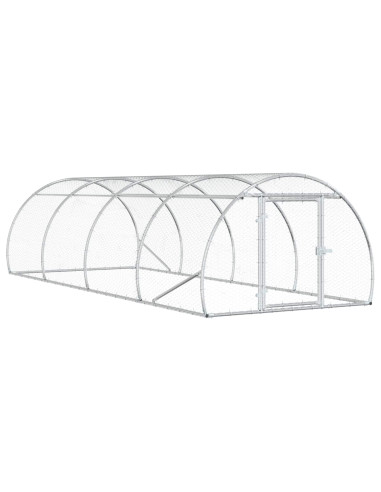 Pollaio Argento 400 x 150 x 100 cm Acciaio zincato