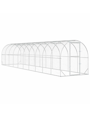 Pollaio Argento 1000 x 200 x 200 cm Acciaio zincato