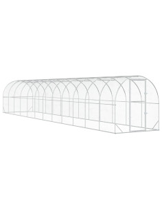 Pollaio Argento 1200 x 200 x 200 cm Acciaio zincato