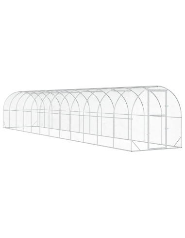 Pollaio Argento 1200 x 200 x 200 cm Acciaio zincato