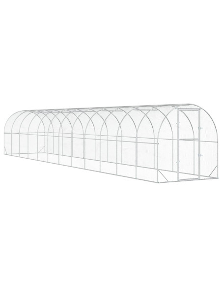 Pollaio Argento 1200 x 200 x 200 cm Acciaio zincato