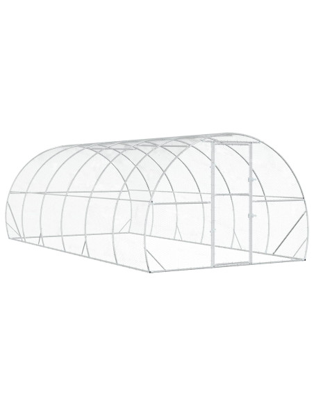 Pollaio Argento 600 x 300 x 200 cm Acciaio zincato