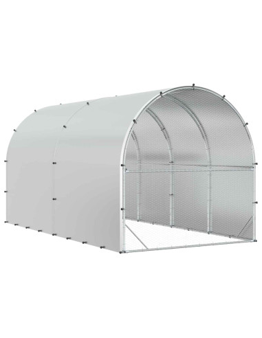 Pollaio Argento 400 x 200 x 200 cm Acciaio zincato