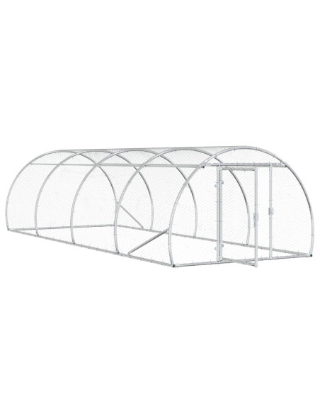 Pollaio Argento 400 x 150 x 100 cm Acciaio zincato