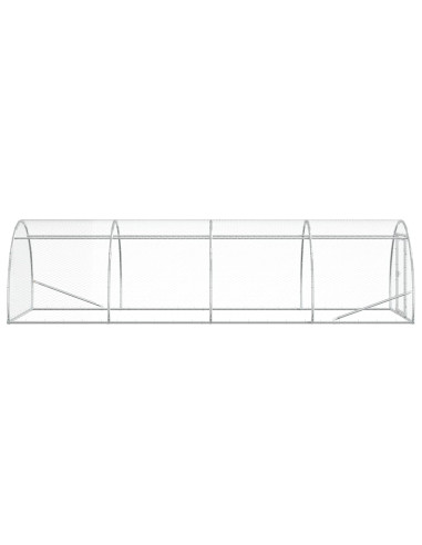 Pollaio Argento 400 x 150 x 100 cm Acciaio zincato