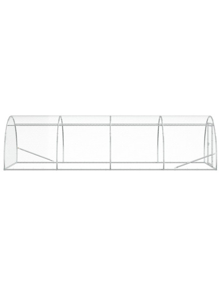 Pollaio Argento 400 x 150 x 100 cm Acciaio zincato