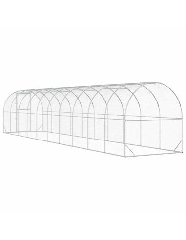 Pollaio Argento 1000 x 200 x 200 cm Acciaio zincato