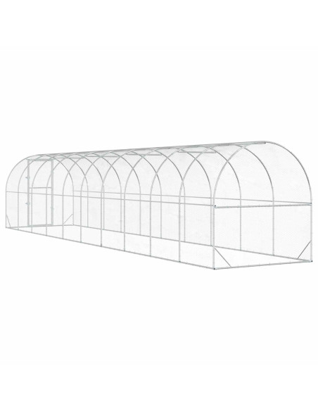 Pollaio Argento 1000 x 200 x 200 cm Acciaio zincato