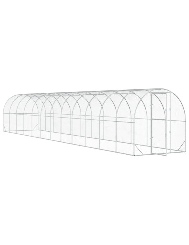 Pollaio Argento 1200 x 200 x 200 cm Acciaio zincato