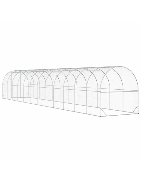 Pollaio Argento 1200 x 200 x 200 cm Acciaio zincato