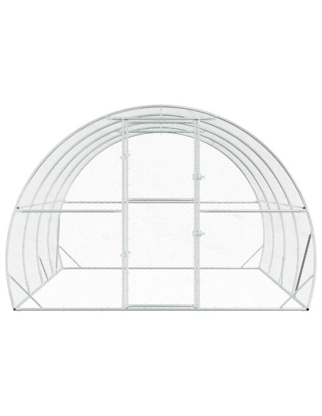 Pollaio Argento 400 x 300 x 200 cm Acciaio zincato