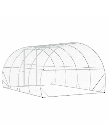 Pollaio Argento 400 x 300 x 200 cm Acciaio zincato