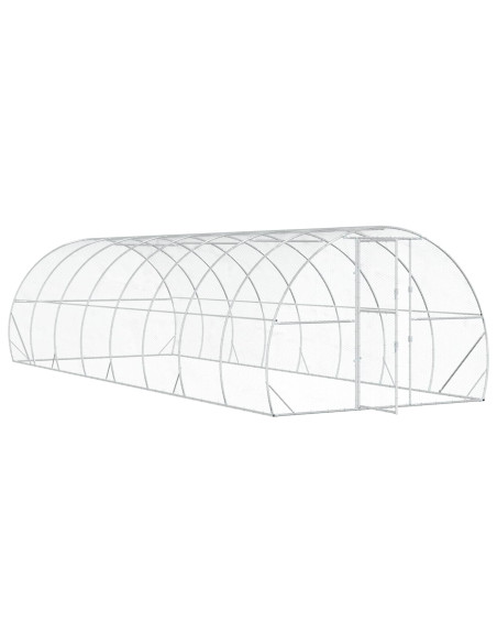 Pollaio Argento 800 x 300 x 200 cm Acciaio zincato