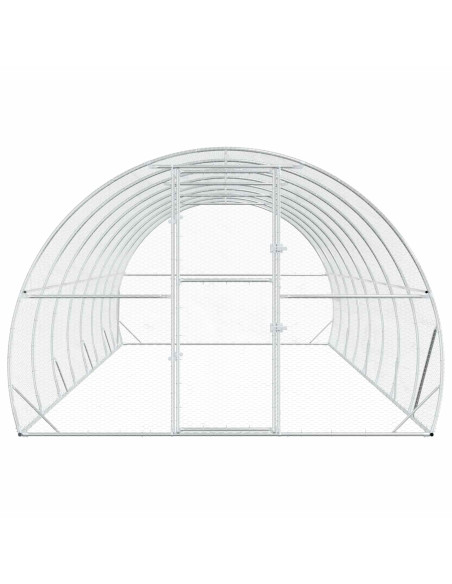 Pollaio Argento 800 x 300 x 200 cm Acciaio zincato