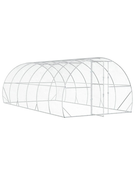 Pollaio Argento 600 x 300 x 200 cm Acciaio zincato