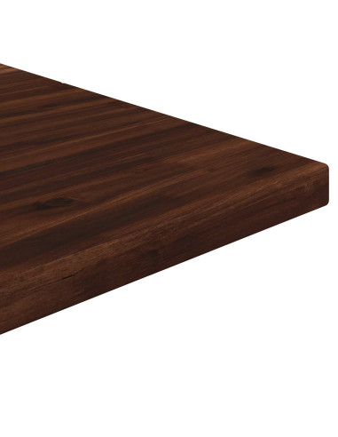 120 x 70 x 75 cm Legno di Acacia Massello Marrone scuro e Nero