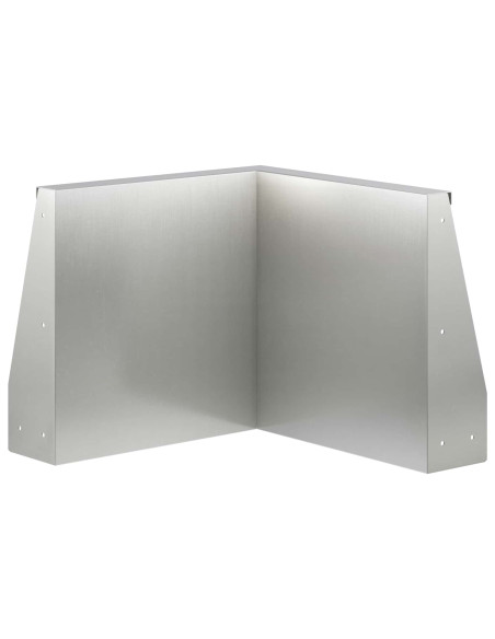 Muro di contenimento 50 x 50 x 30 cm Acciaio Inox Argento