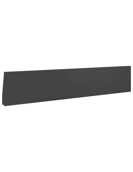 Muro di contenimento 2 pz 100 x 12 x 30 cm Acciaio Nero