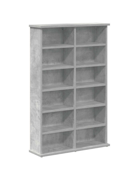 Mobile per CD Grigio Cemento 60 x 17 x 92 cm