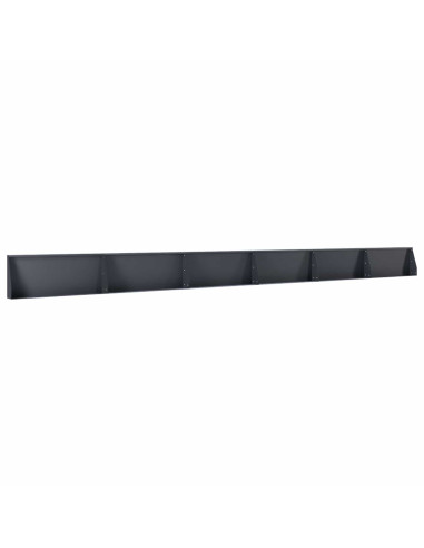 Muro di contenimento 6 pz 100 x 12 x 40 cm Acciaio Antracite