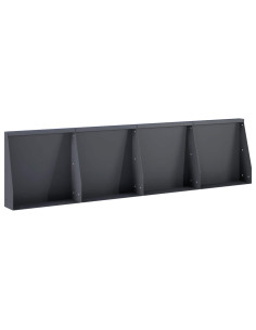 Muro di contenimento 4 pz 40 x 12 x 40 cm Acciaio Antracite 2