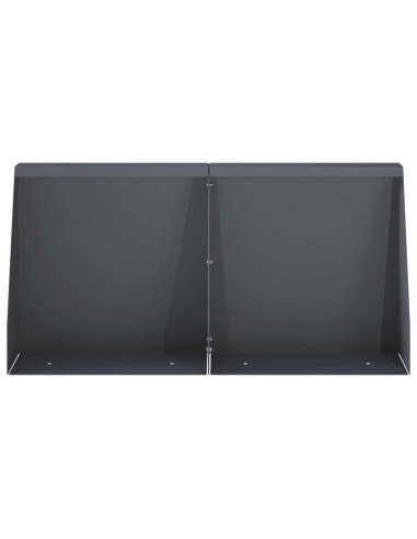 Muro di contenimento 4 pz 40 x 12 x 40 cm Acciaio Antracite