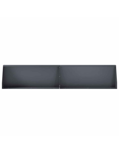 Muro di contenimento 2 pz 100 x 12 x 30 cm Acciaio Antracite