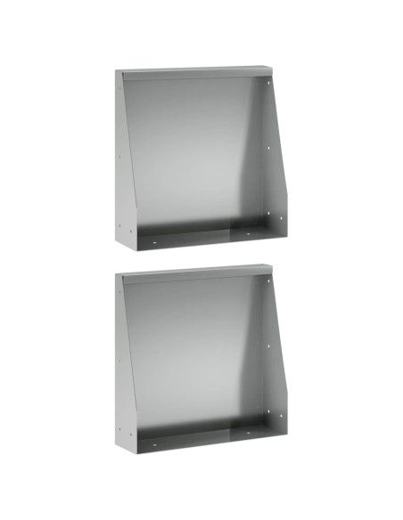 Muro di contenimento 2 pz 40 x 12 x 50 cm Acciaio zincato