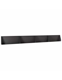 Muro di contenimento 4 pz 100 x 12 x 40 cm Acciaio Nero 2