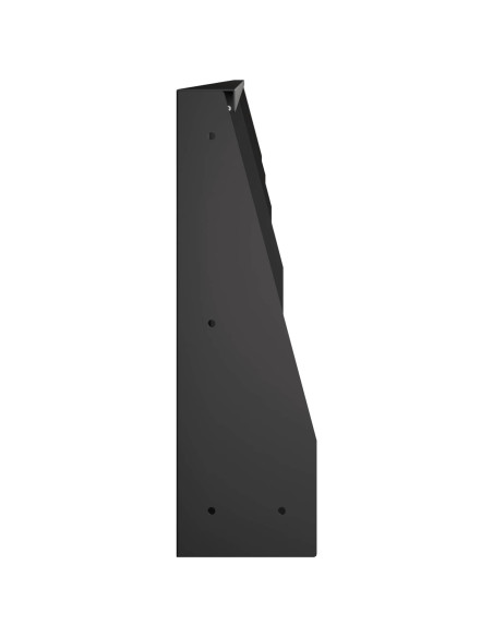 Muro di contenimento 4 pz 100 x 12 x 40 cm Acciaio Nero