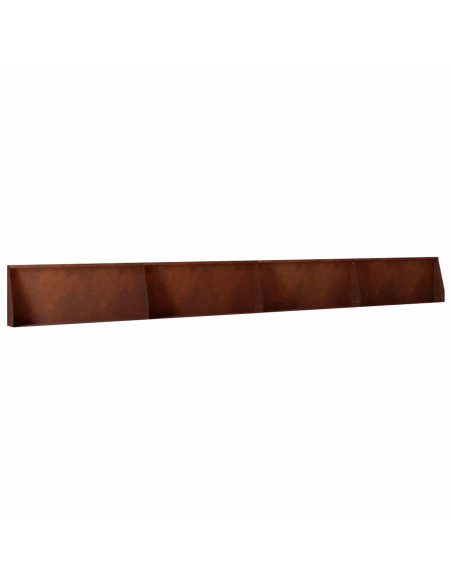 Muro di contenimento 4 pz 100 x 12 x 40 cm Acciaio Corten