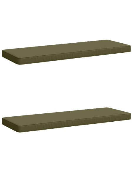 Cuscini per Panchina a 2 Pezzi VUGHT 2 pz 100% Poliestere