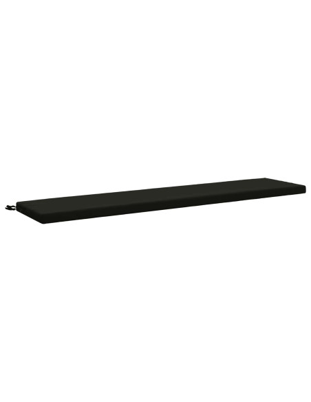 Cuscini per Panchina a 2 Pezzi SOEST 2 pz 100% Poliestere Nero