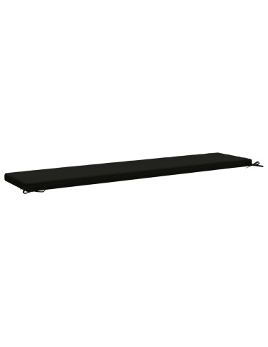 Cuscini per Panchina a 2 Pezzi SOEST 2 pz 100% Poliestere Nero