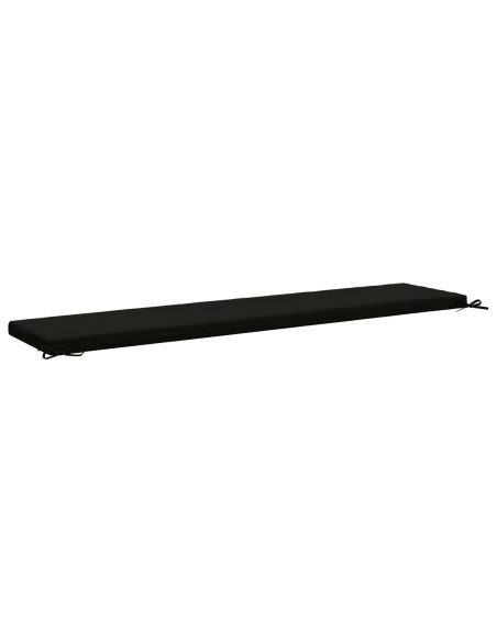 Cuscini per Panchina a 2 Pezzi SOEST 2 pz 100% Poliestere Nero