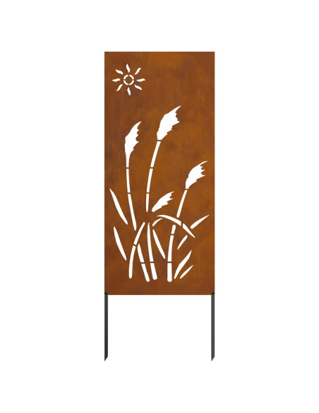 Schermo per privacy in giardino Traforo Ruggine 50 x 140 cm